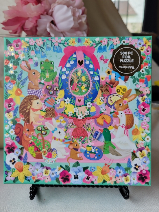 Mudpuppy Other - Mudpuppy 500pc Foil Puzzle - Colorful Easter Animals